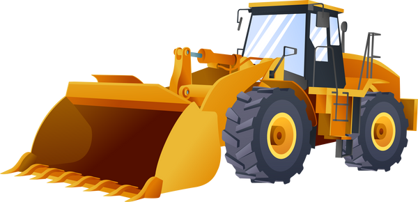 collection of construction heavy machinery vehicles isolated 6